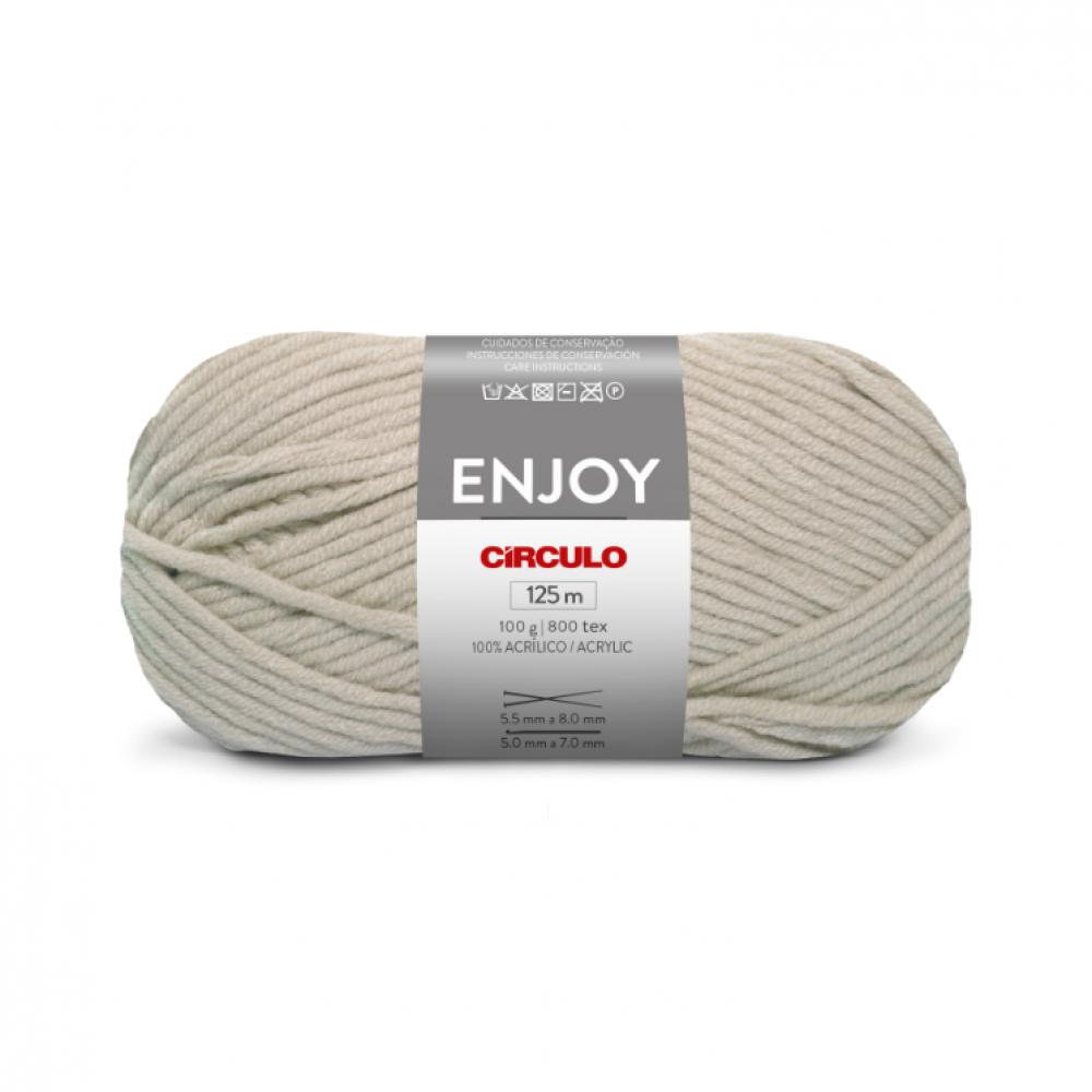 Circulo Enjoy Yarn - Flocos (7193) circulo enjoy yarn branco 8001
