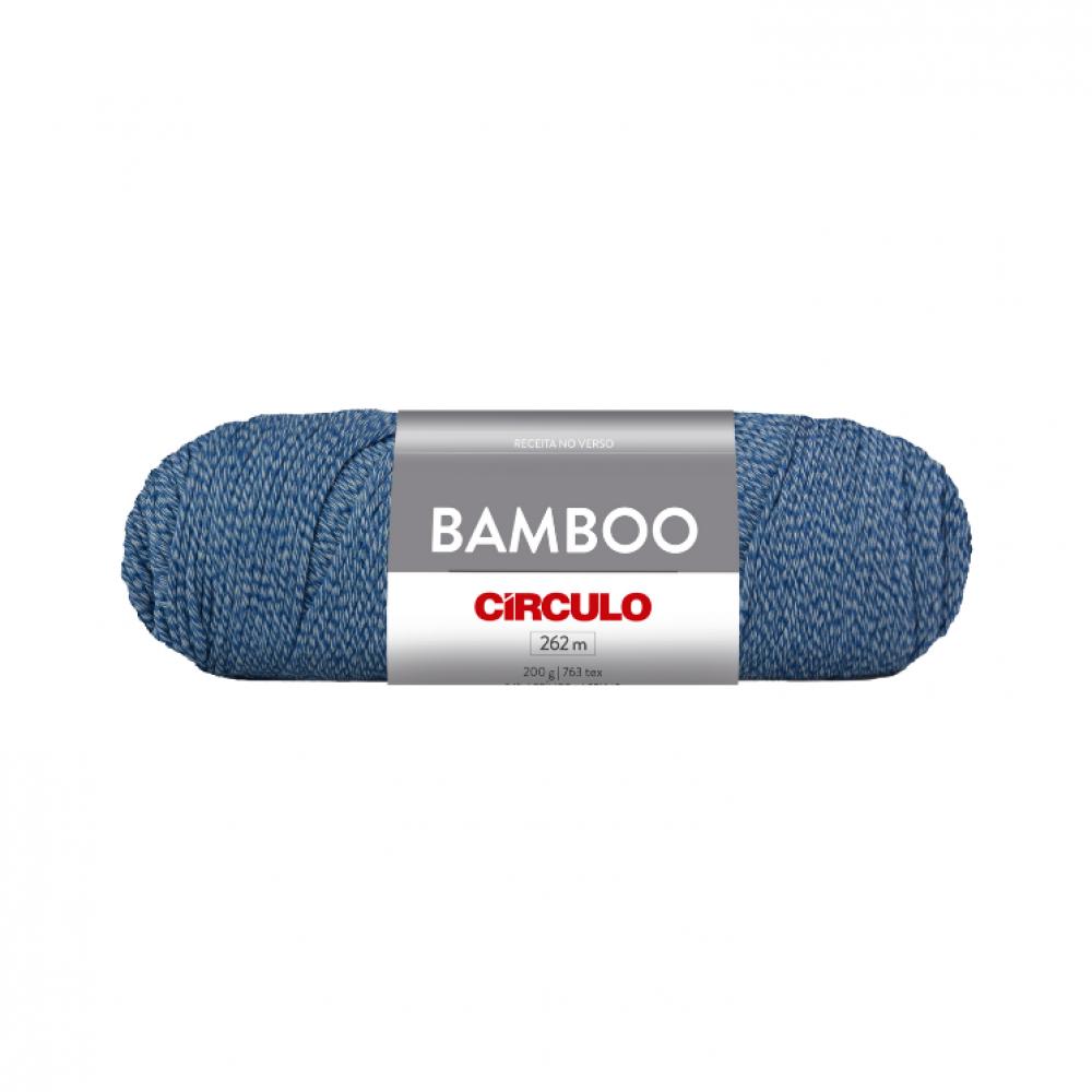 Circulo Bamboo Yarn - Anil Profundo (2581) lotus yarns silk 150 yarn natural silk fiber undyed hand knitting diy crochet