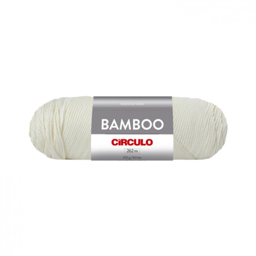 Circulo Bamboo Yarn - Branco (8001) 100g roll colorful combed soft baby cotton yarn natural fiber yarn hand knitting wool crochet yarn for diy sweater