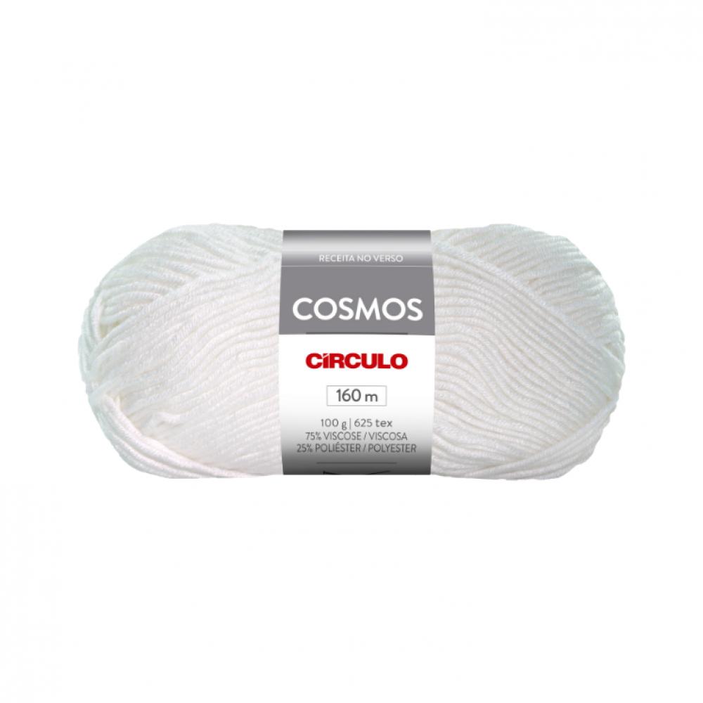 Circulo Cosmos Yarn - Branco (8001) solid color 1 set convenient beautiful fine texture signature book fabric guestbook eye catching for wedding