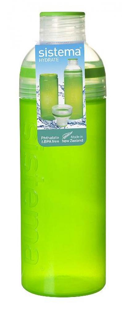 Sistema 700 ml Trio Water Bottle, Green sistema swift squeeze green bottle 480 ml