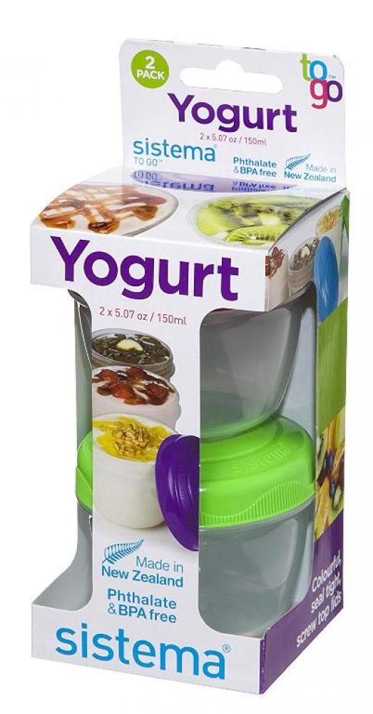 Sistema Yogurt To Go 2 Pack 150ML sistema sandwich coloured 3 pack 450ml