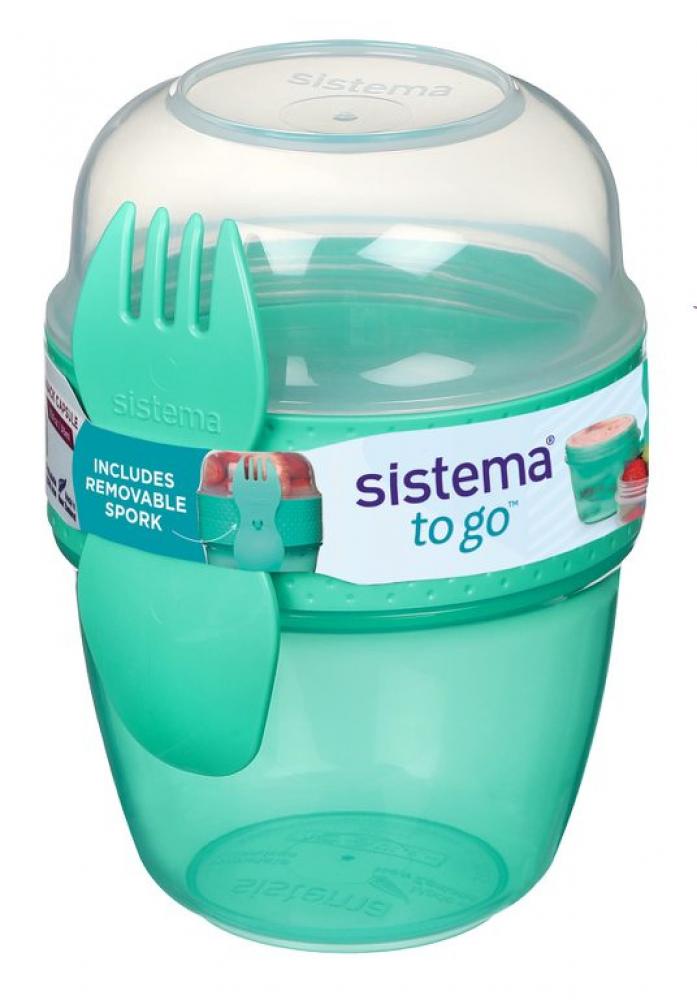 Sistema Snack Capsule TO GO 515ml Green sistema lunch stack to go green 1 4 litre