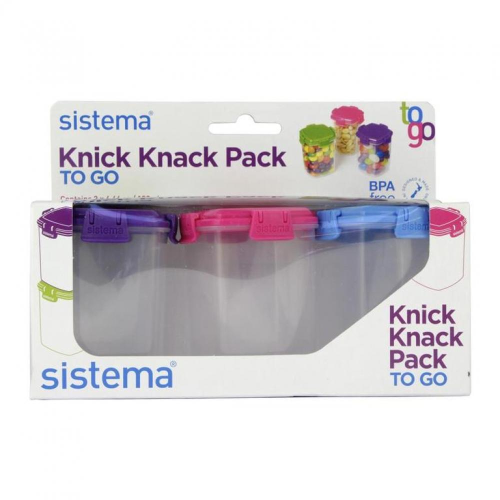 Sistema Medium Knick Knack Pack To Go 138ML premify food containers plastic 3 pcs