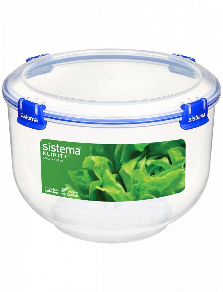 Sistema 3.5 Liter Lettuce Crisper Klip It Plus sistema salad to go 1 1l green clip