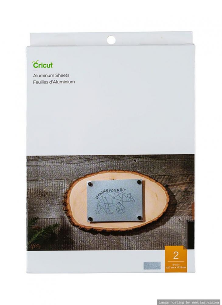 Cricut Aluminium Sheets 13 x 18 Centimeters Pack of 2