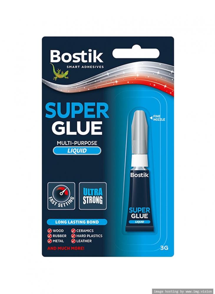 Bostik 3g Super Glue Liquid bison super glue gel kit 3g