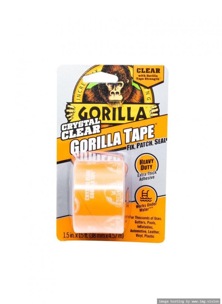 Gorilla Clear Repair Clear Duct Tape 1.5-in x 15-ft in the Duct Tape  department at