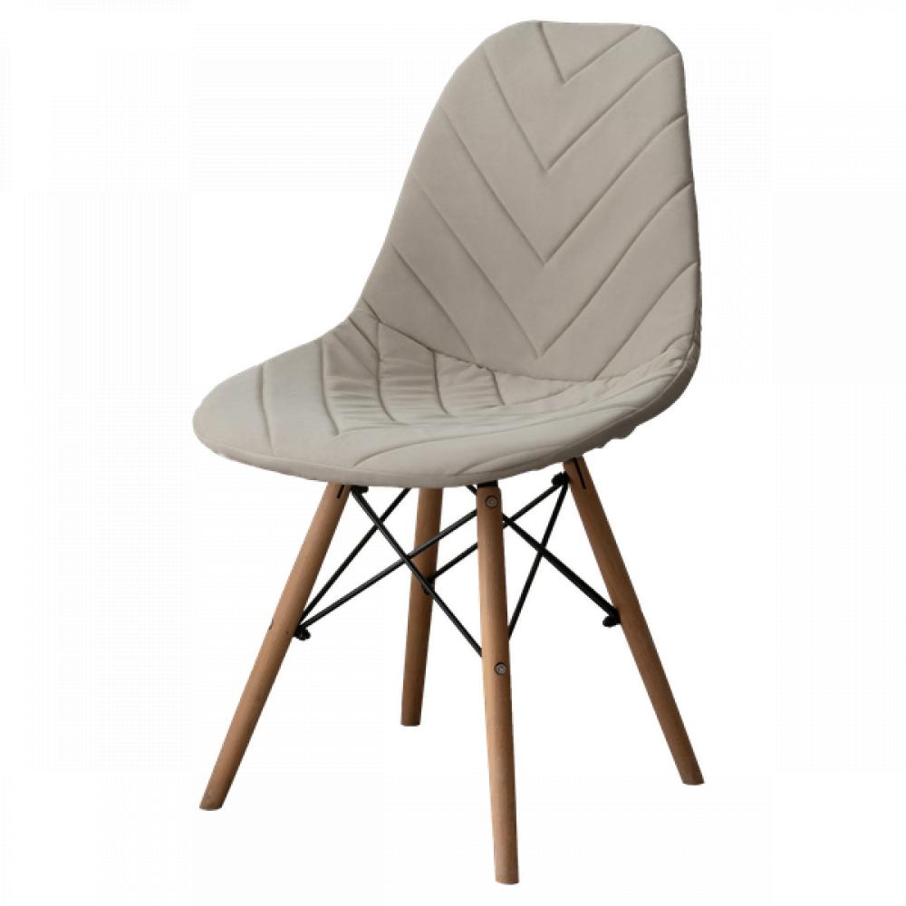 Eames Dsw Velour Back Chair Cover, 40X46 cm, Beige, Stitching 03 stool cover round stool cover on the elastic band compacted 30 cm dark grey