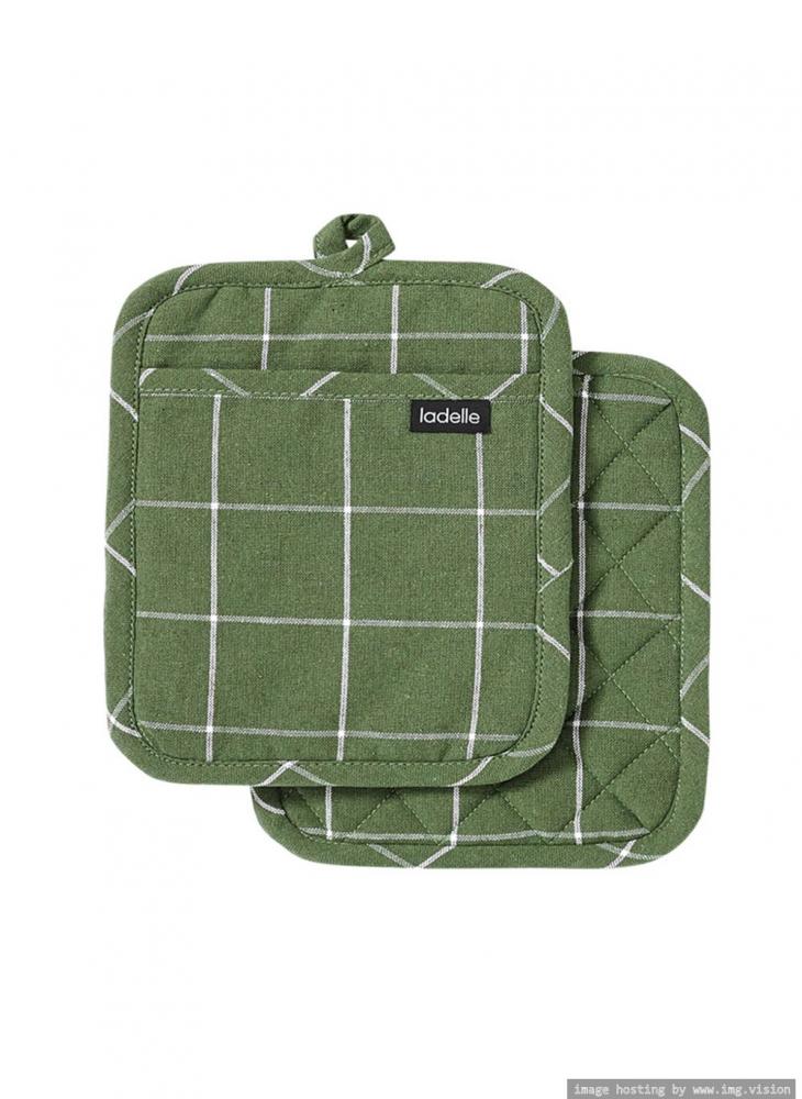 Ladelle Eco Check Green Pot Holder Set of 2 sincero jen you are a badass at making money