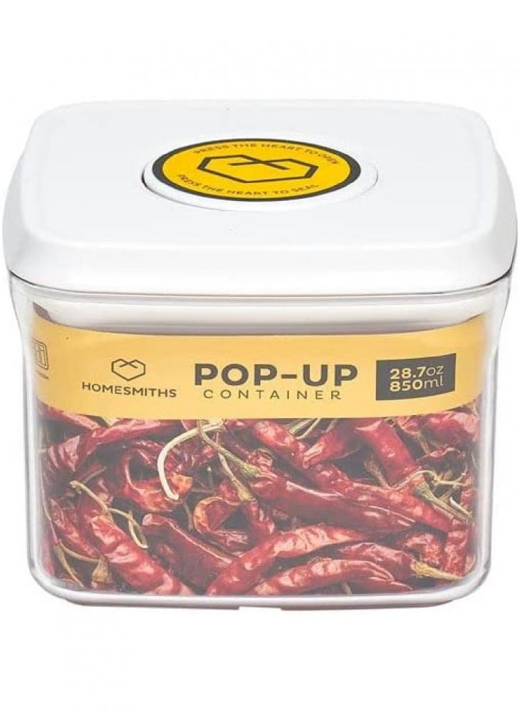Homesmiths Pop-up 850ML Square Food Container homesmiths pop up 2 liter square food container