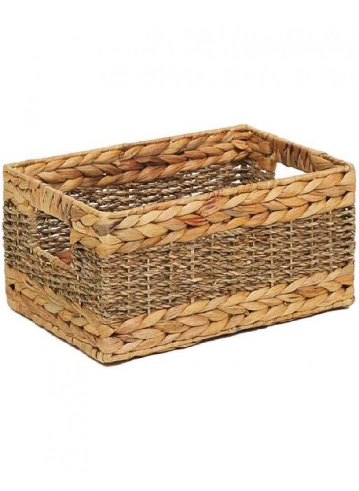Homesmiths Small Water Hyacinth Basket with Hole Handles 30 x 20 x H15 cm homesmiths small water hyacinth basket with hole handles 30 x 20 x h15 cm