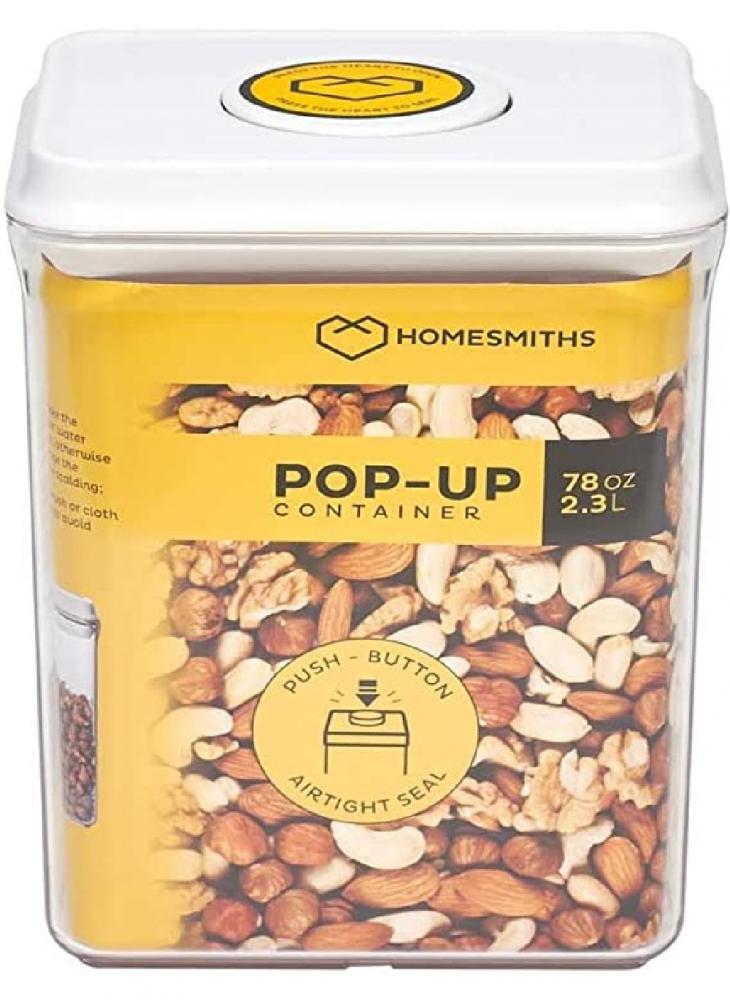 Homesmiths Pop-up 2.3 Liter Rectangle Food Container homesmiths pop up 900ml square food container