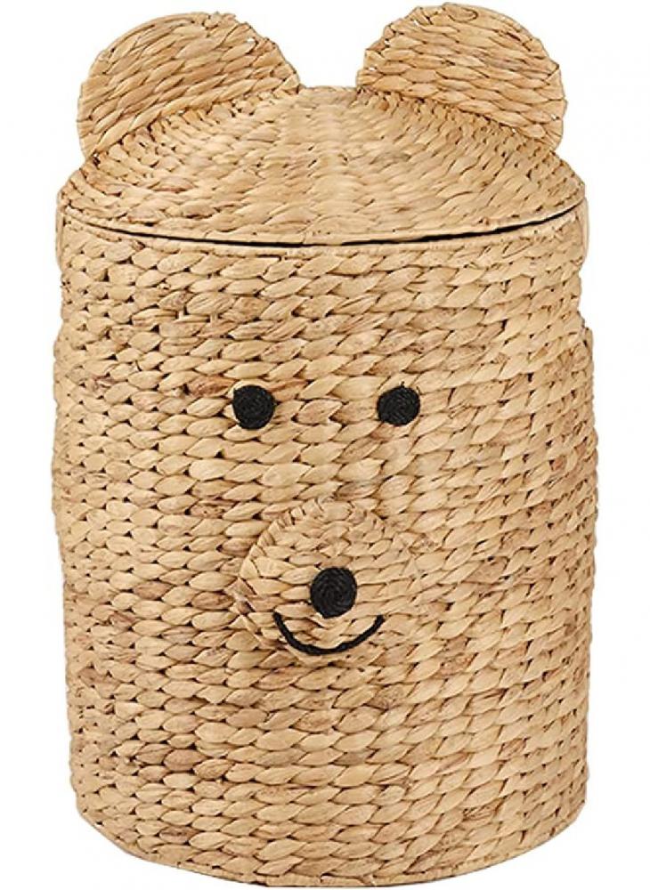 Homesmiths Water Hyacinth Laundry Hamper Bear Shape 38 x 59 cm a to my daughter never forget that i love you gift sherpa blankets ultra soft flannel fleece throw blankets for couch sofa bed