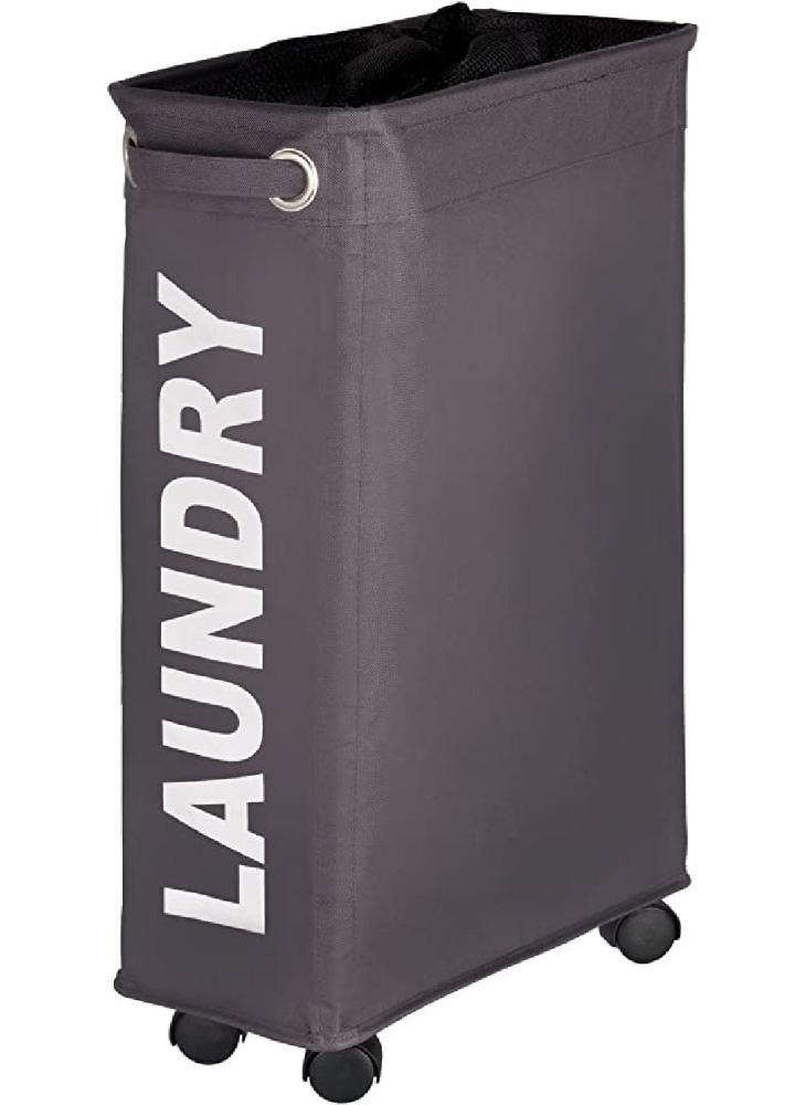 homesmiths large laundry hamper with handle 46 x 34 x 57 cm “ brown Wenko Laundry Bin Corno Grey