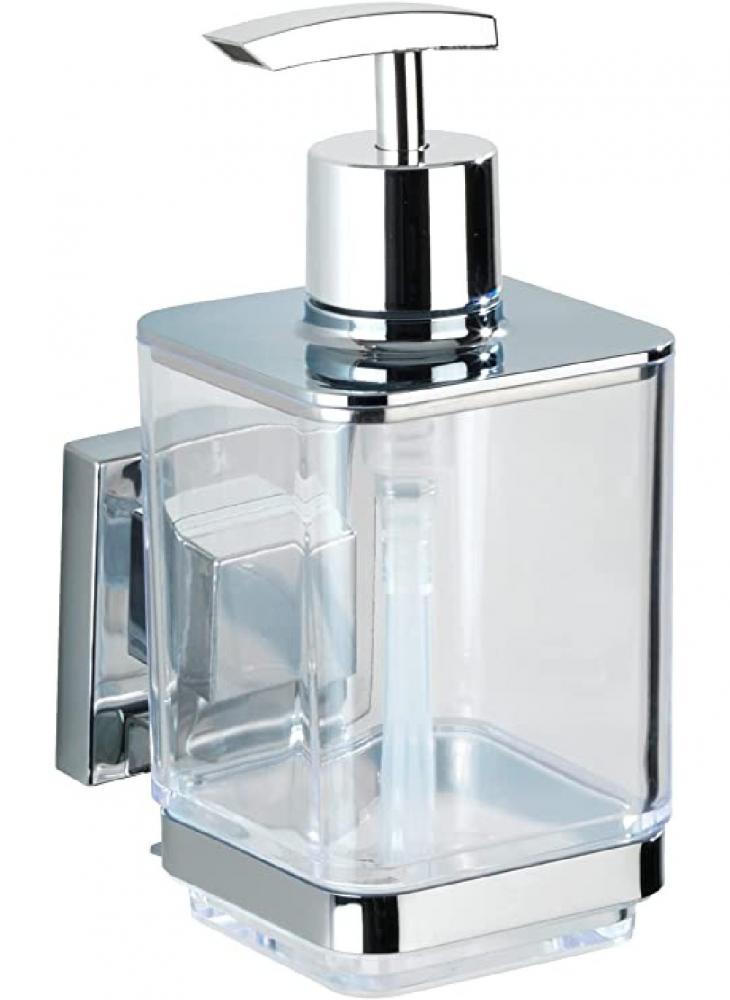 Wenko Vacuum-Loc Quadro Soap Dispenser 350ml high end hotel split bottle for shampoo shower gel home hotel manual soap squeeze dispenser lotion pump 2021