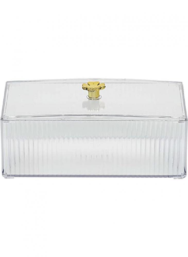 Homesmiths Clear Storage Box L18 x W10 x H7.5 cm homesmiths stationery box 15 dividers clear