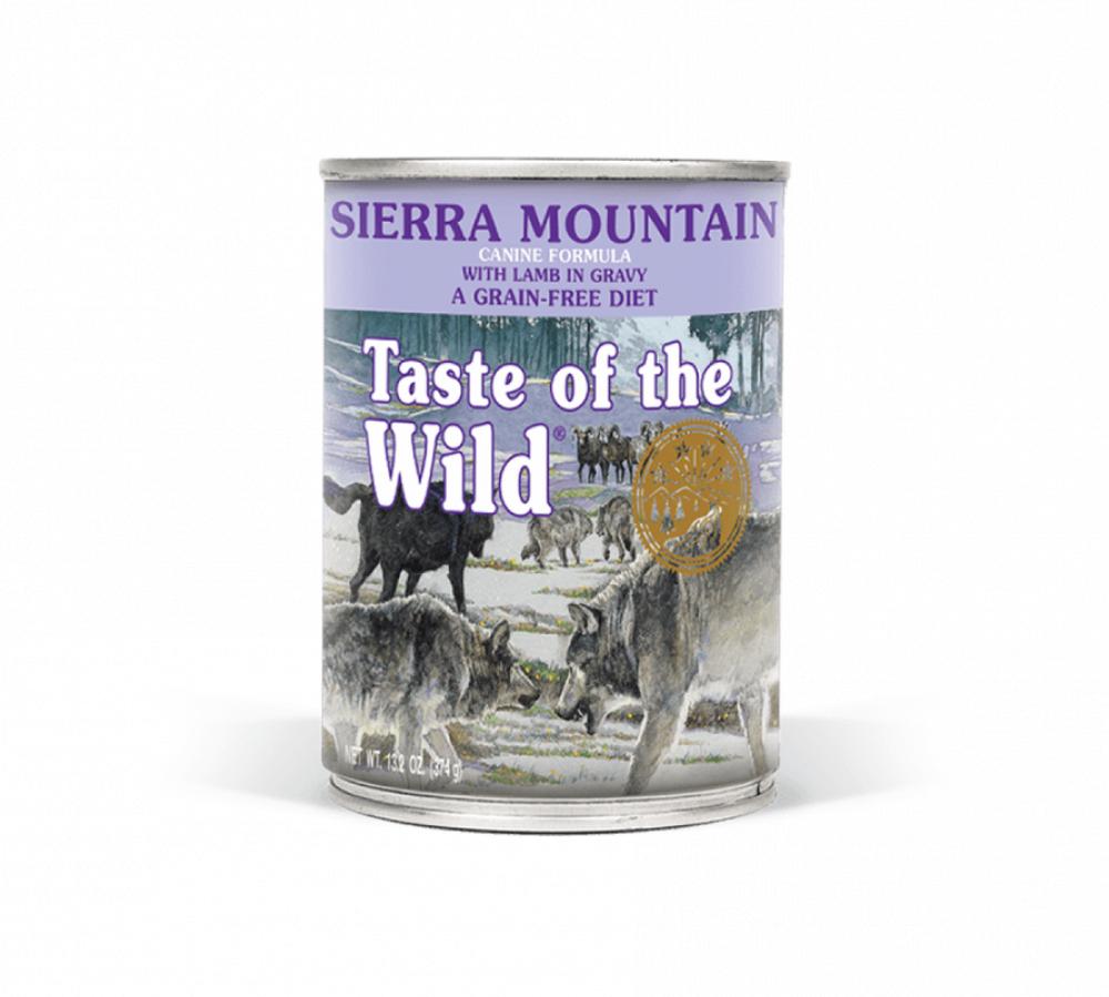 Taste of The Wild Sierra Mountain Canine - 390g taste of the wild ancient prairie dog 2 27kg