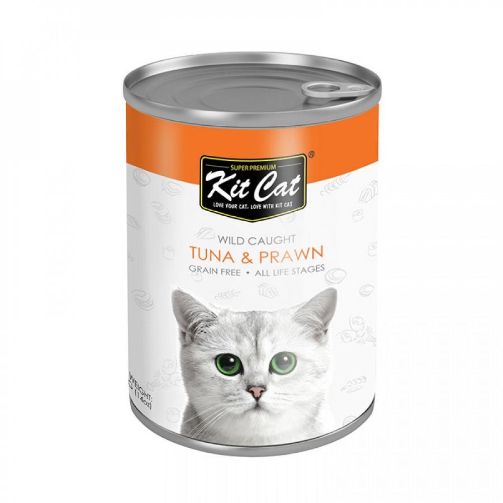 KitCat Tin Wild Caught - Tuna \& Prawn - 400g john west tuna chunks in sunflower oil 400g