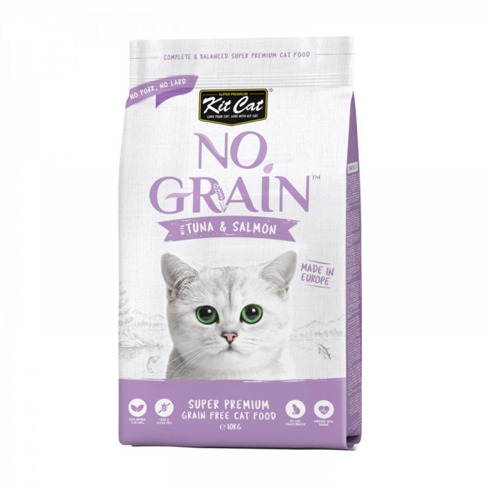 цена KitCat Super Premium Adult Cat No Grain - Tuna \& Salmon - 1KG