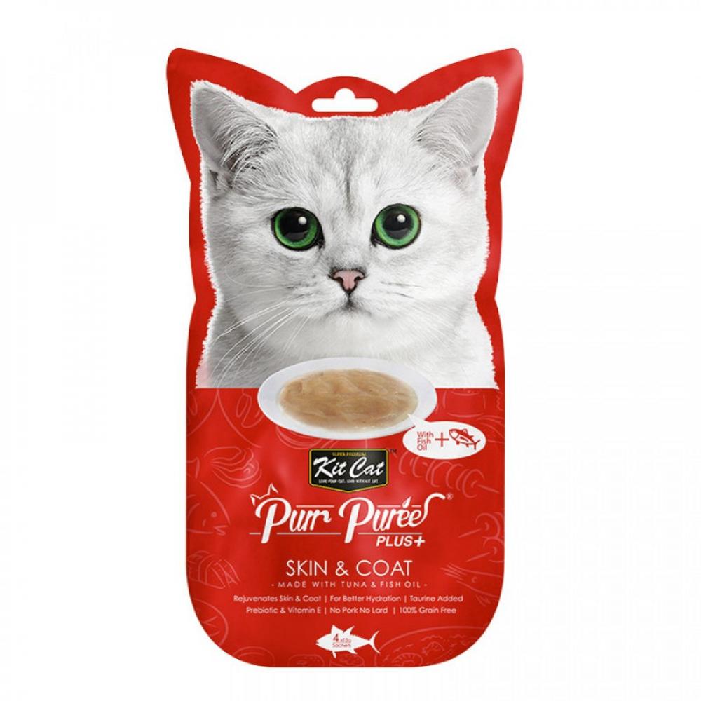 KitCat Skin \& Coat Soup - Tuna - 4*15g kitcat super premium adult cat no grain tuna