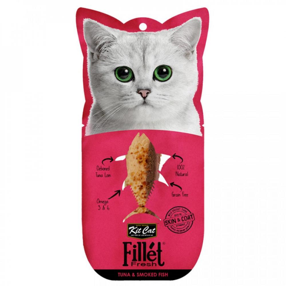 KitCat Fillet - Tuna Smocked Fish - 30g pettric original taste adult cat grain free tuna