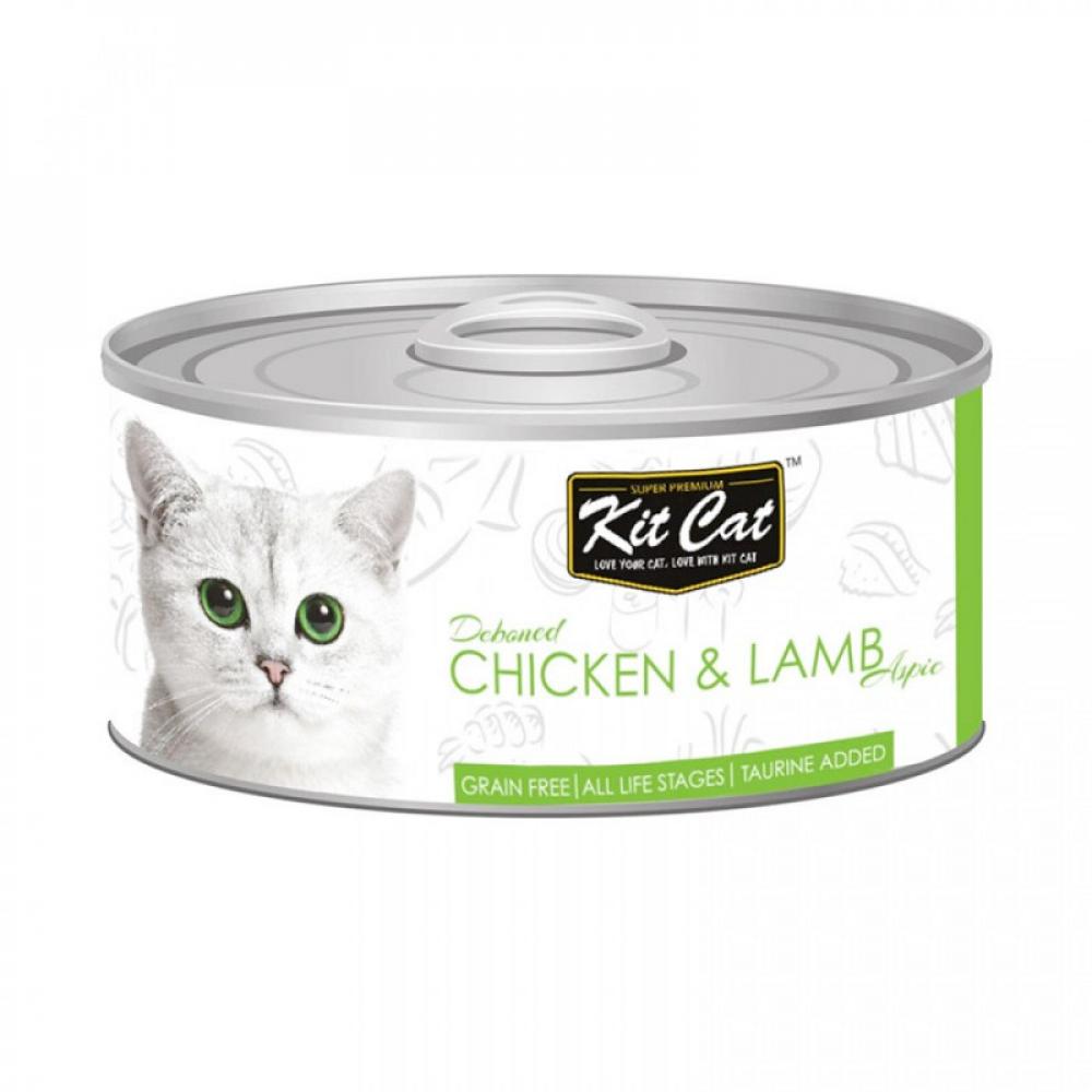 KitCat Chicken \& Lamb - CAN - 80g ziwipeak recipe cat lamb can 185g