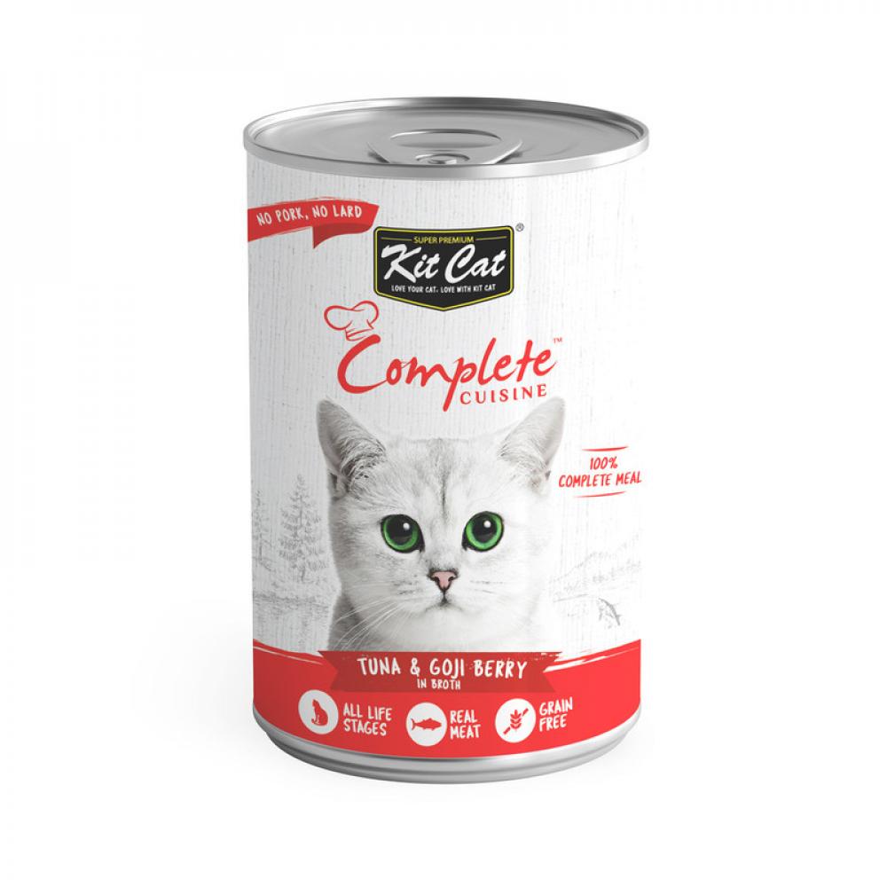KitCat Cat Complete Cuisine - Tuna \& Goji Berry In Broth - CAN - 150g catalase cat enzyme preparation hydrogenase antioxidants