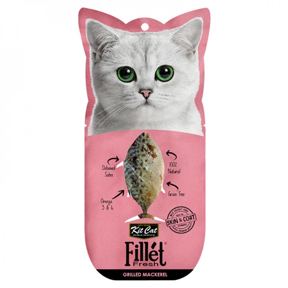 KitcAT Fillet - Grilled Mackerel - 30g kitcat fillet grilled chicken 30g
