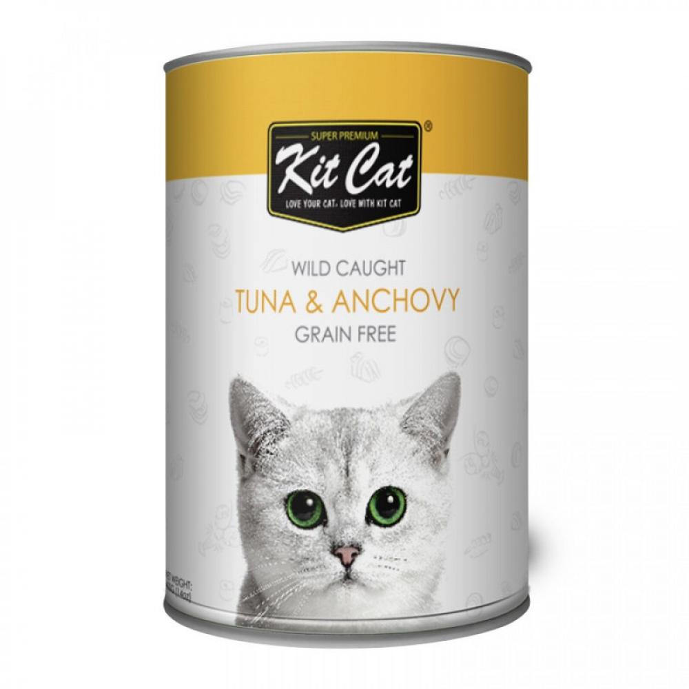 KitCat Tin Wild Caught - Tuna \& Anchovy - 400g john west tuna chunks in sunflower oil 400g