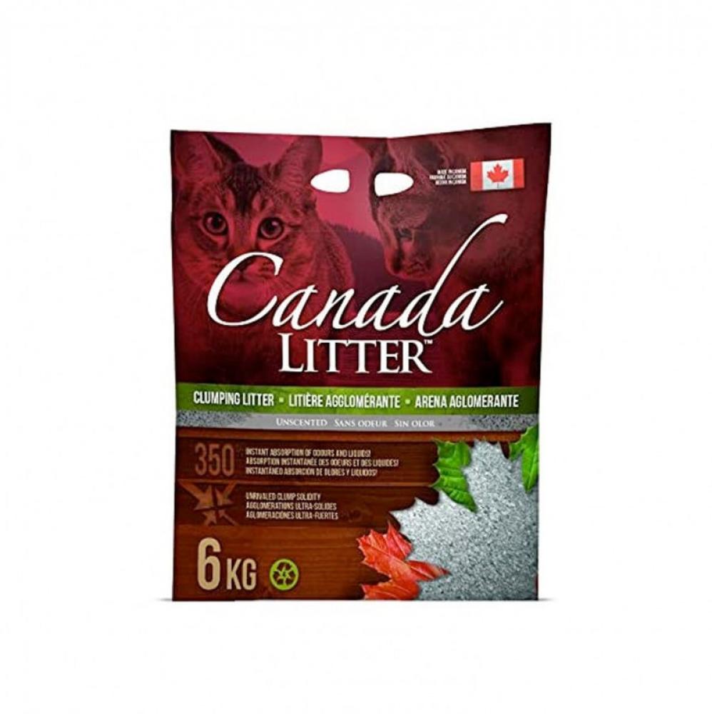 Canada Cat Litter - Unscented - Clumping - 6kg kitcat soya cat litter clumping charcoal 7l