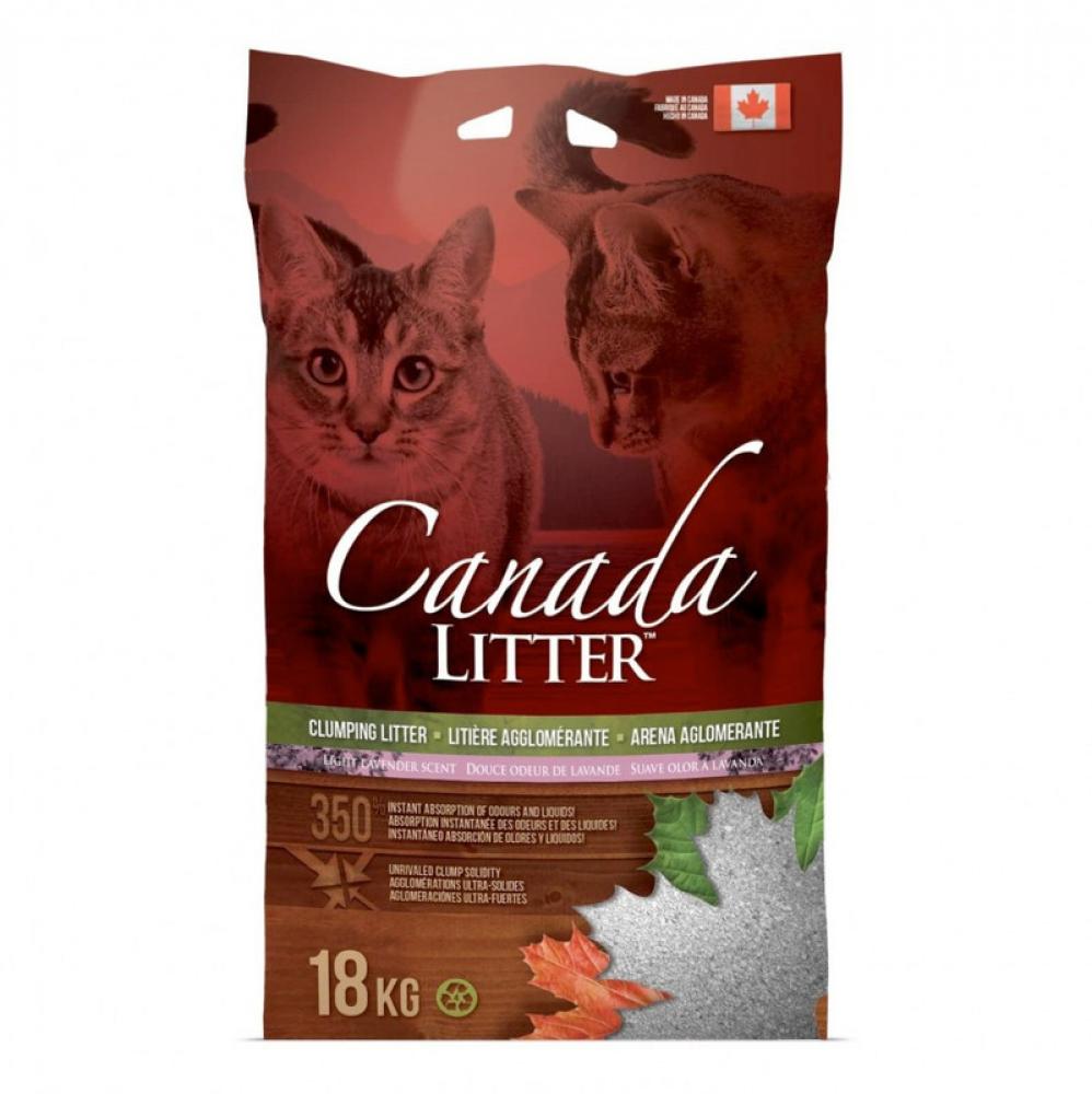 Canada Cat Litter - Lavender - Clumping - 18kg cat litter original cat litter tofu cat litter deodorant dust free and odor free cat litter food grade cat litter vacuum 6lmail
