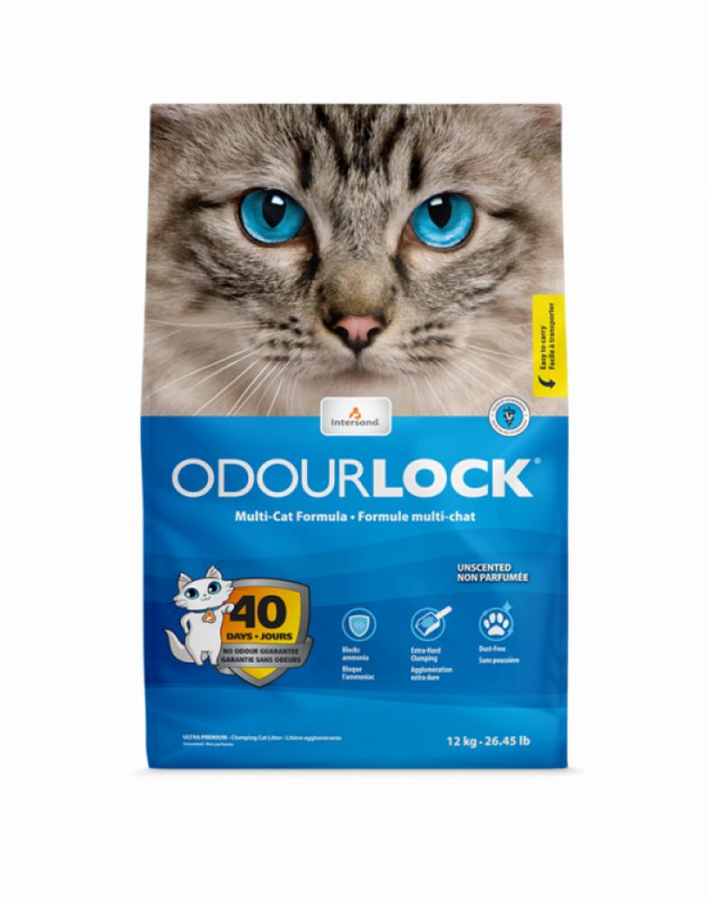 Intersand Odourlock Cat Litter - Original - Unscented - 12kg double layer cat litter trapping waterproof cat litter mat eva pet litter cat mat clean pad products for cats accessories