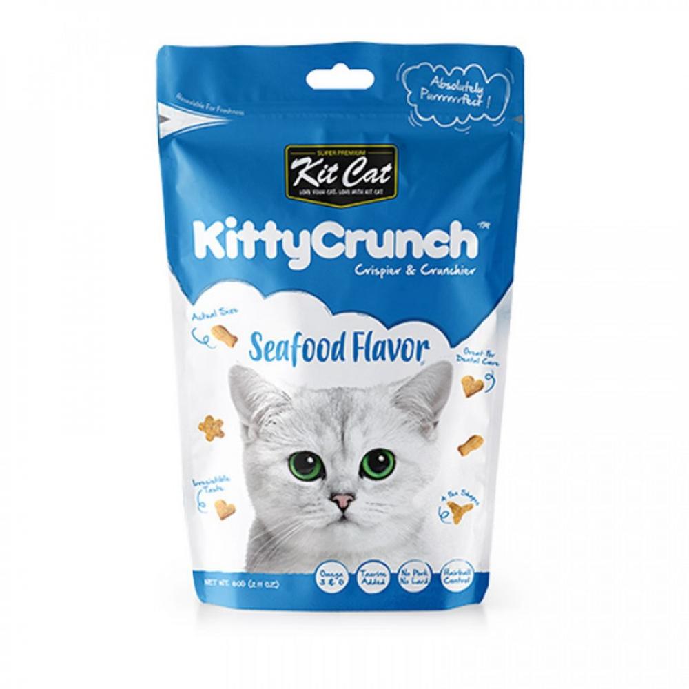 KitCat Kitty Crunch - Seafood - 60 g витамин d3 vitafusion extra strength gummy strawberry flavored bone and immune system support 120шт