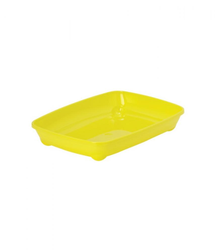 Moderna Arist Cat Litter Box - Yellow - Small moderna arist cat litter box with protection dark blue l
