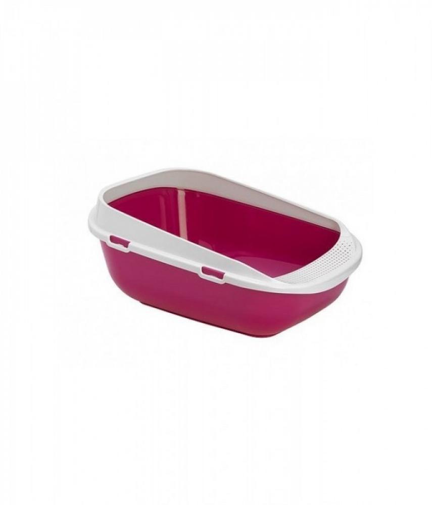 Moderna Comfy Step Cat Litter Tray - Pink - L moderna trendy cat litter box closed black lux l