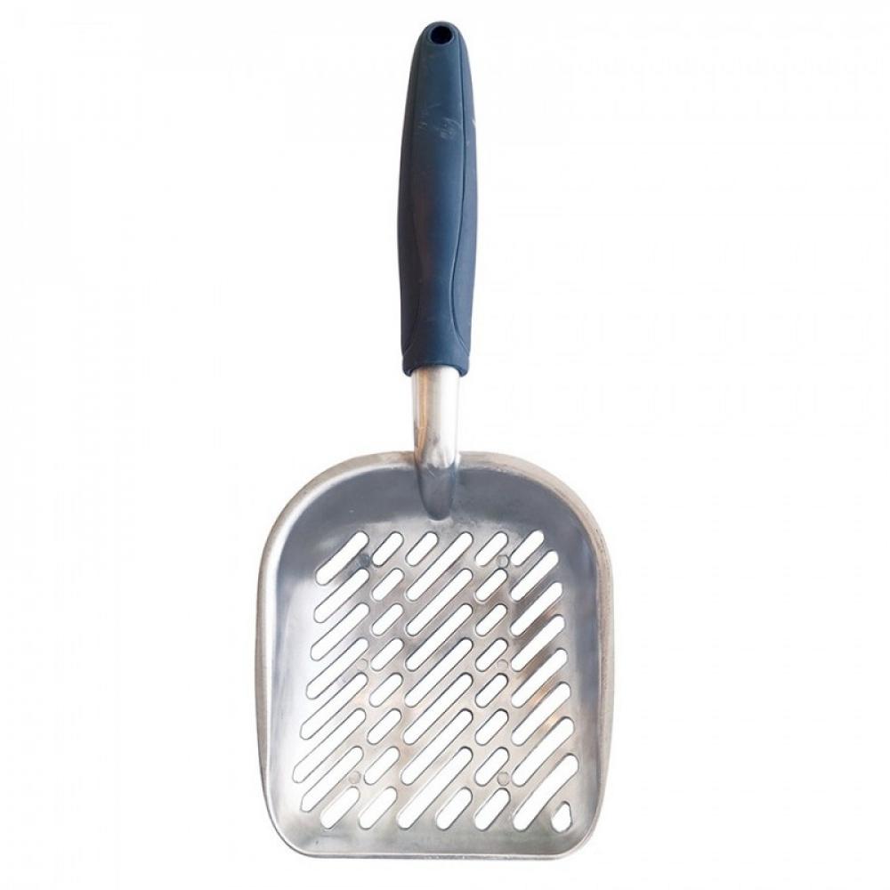 M-Pets Chrome Scoop - Stainless Steel - L masterclass nylon stainless steel anti scratch roasting scoop