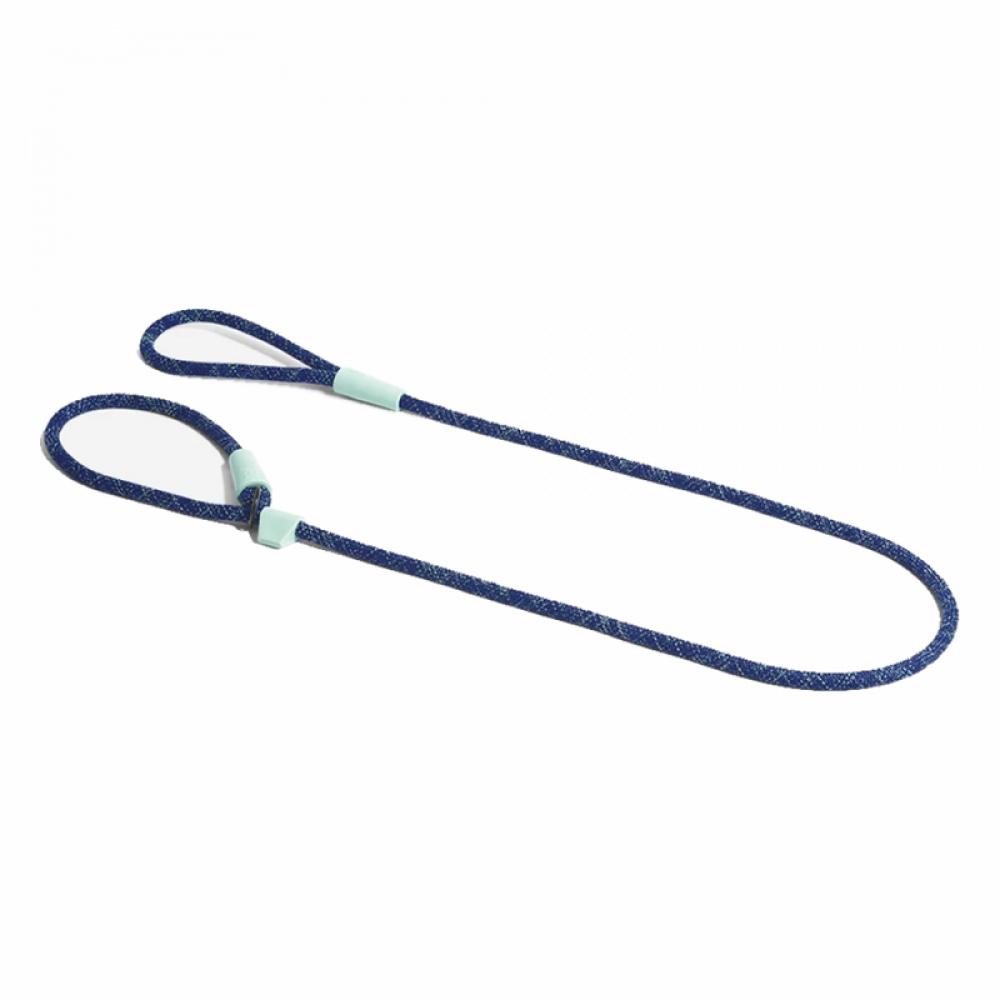 Zee.Dog Slip On Leash - Indigo durable nylon dog sling pet dog leash breathable walking training traction rope dog leash with dog leash