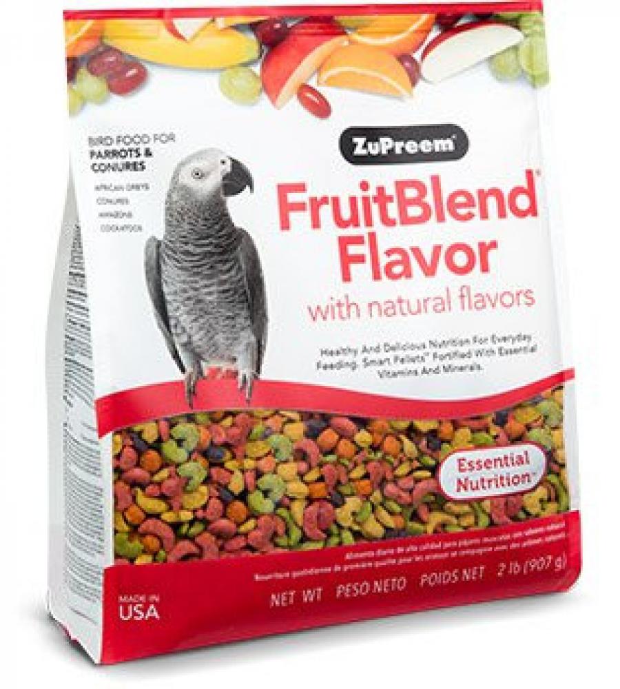 ZuPreem FruitBlend - Parrot \& Conures - 5.4kg zupreem fruitblend flavor very small bird 907g