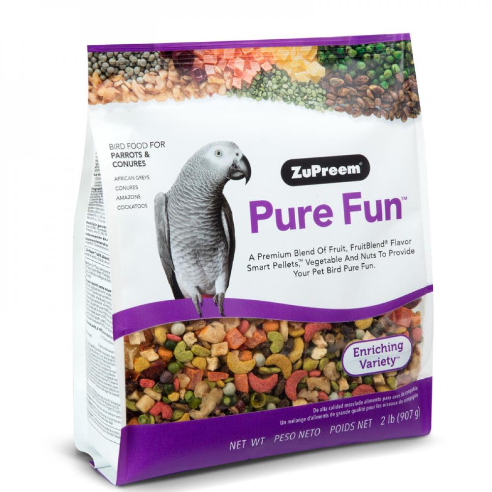 ZuPreem Pure Fun - Parrot and Conures - 907 g zupreem fruitblend flavor very small bird 907g