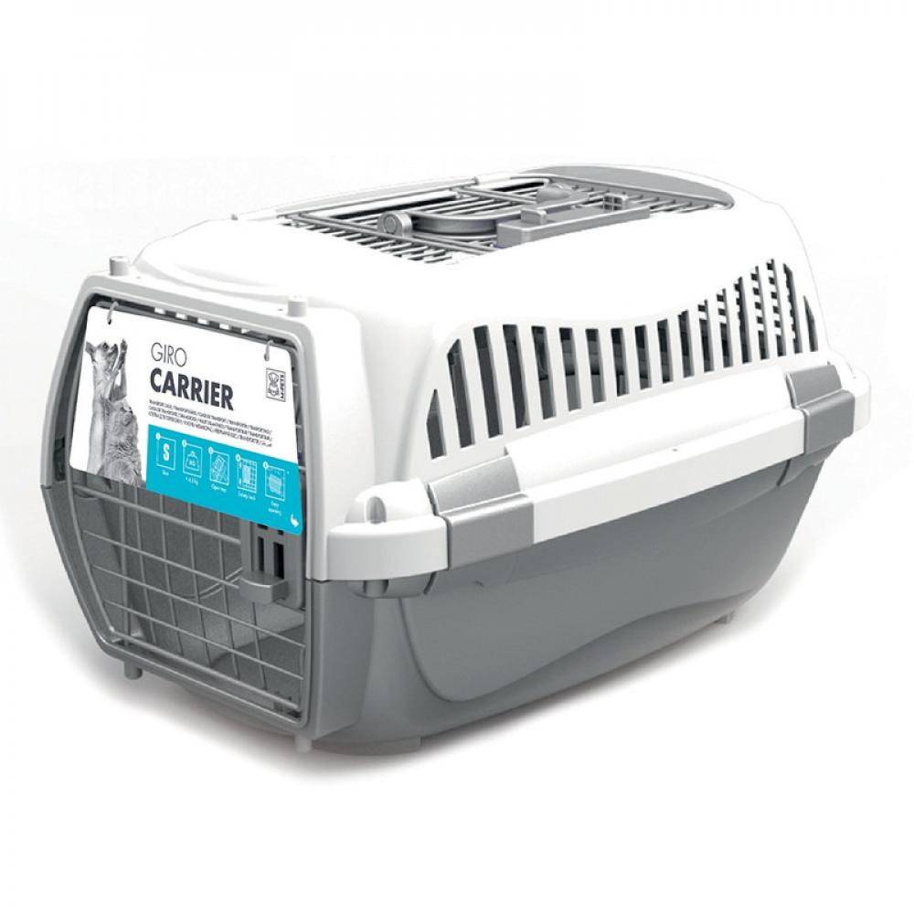 M-Pets GIRO Pet Carrier - Grey WhitePink - S