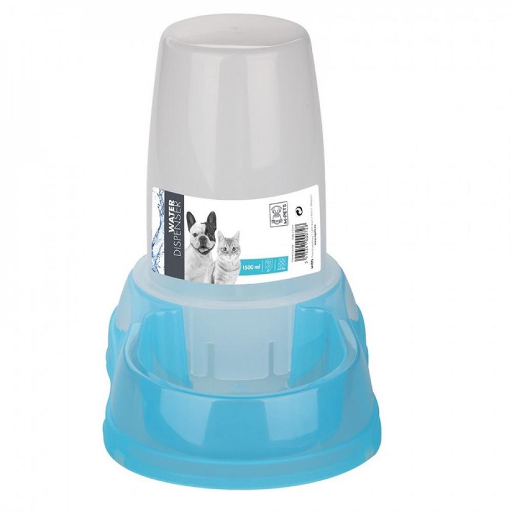 M-Pets Water Dispense - Blue - 1500 ml m pets food dispense blue 2500 ml