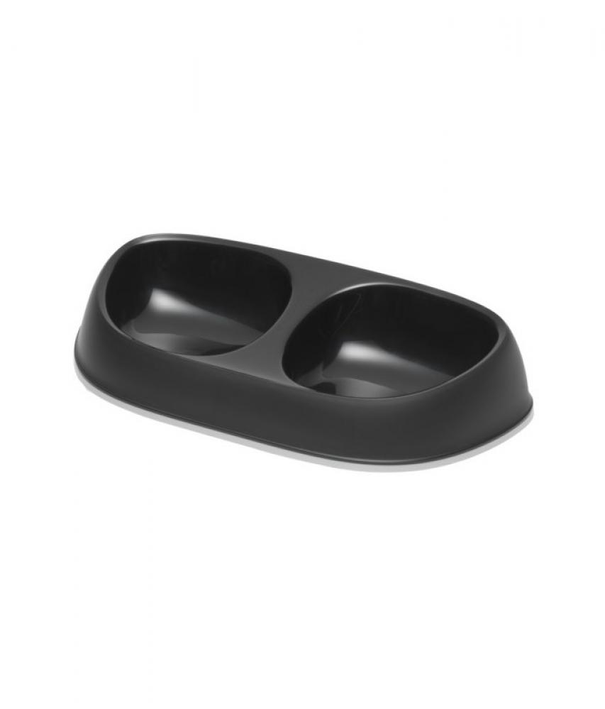 Moderna Sensibowl Plastic - Double - Black - M baby feeding bowl set wooden bowl