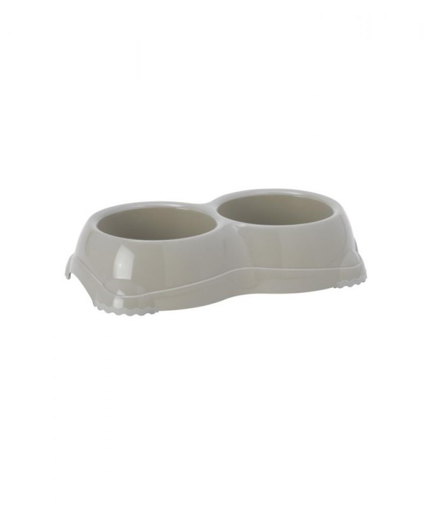 Moderna Double Smartly Bowl - Double - Grey - M m pets yumi smart bowl white