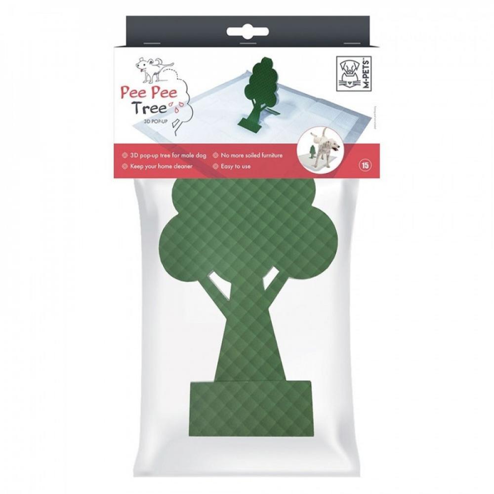 M-Pet Pee Pee Tree - Green - 15pcs nuby no spill flex straw cups 12 m 3 pack 10 oz 300 ml each