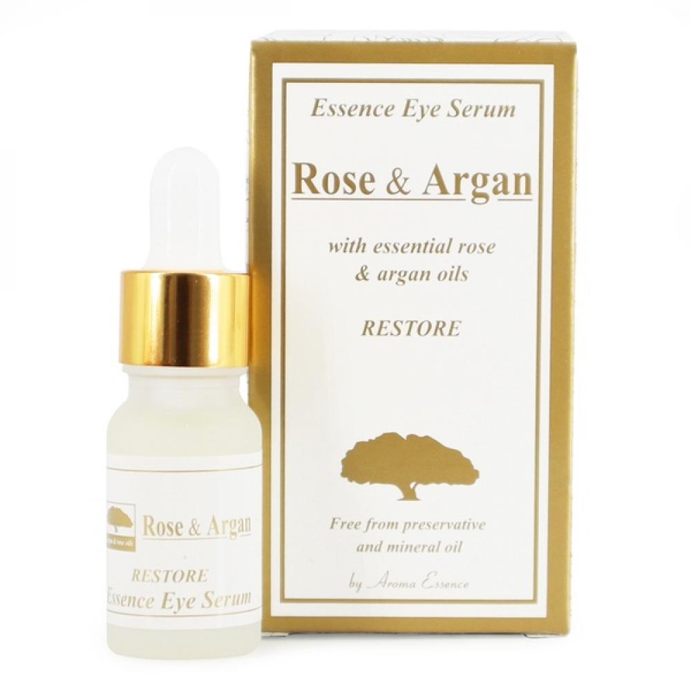 Essence Eye Serum Rose & Argan restore with essential rose and argan oils, 10 ml. цена и фото