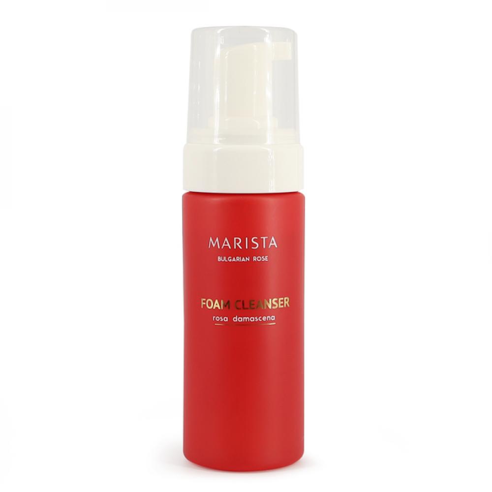 MARISTA Foam Cleanser Rosa Damascena150 ml. with rose water, aloe vera and chamomile extracts laikou aloe extract facial cleanser nourishing cleanser black head remove oil control deep cleansing foam shrink pores face care