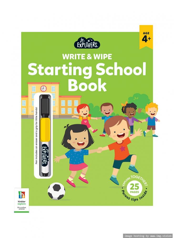 Hinkler Junior Explorers Write & Wipe Starting School Book
