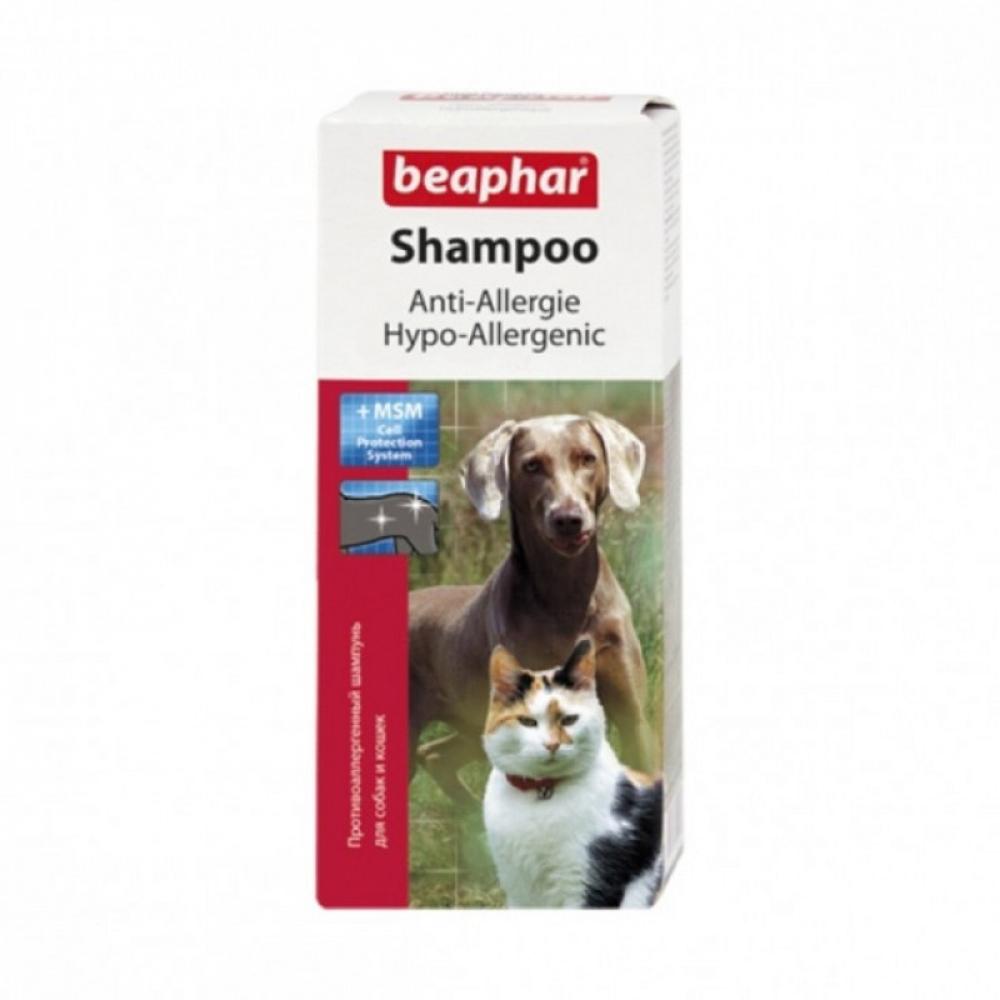 Beaphar Shampoo Anti-Allergic - DogCat - 200 ml beaphar cosmetic bio 2 in 1 dog shampoo aloe vera argan oil apricot 200ml