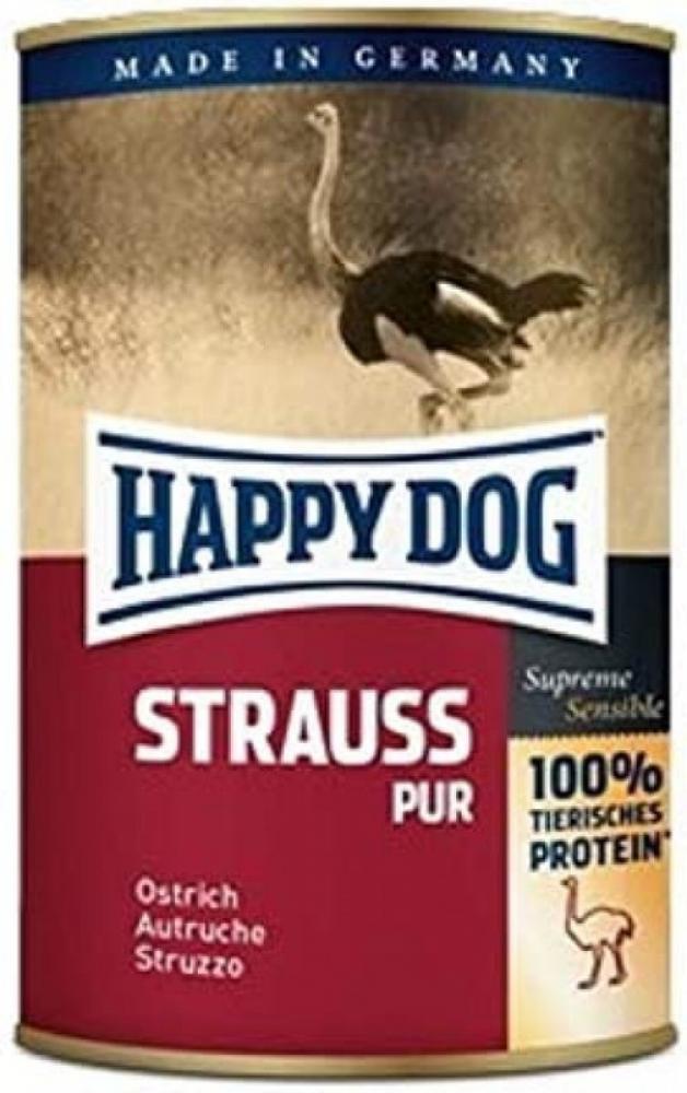 цена Happy Dog Pure Ostrich - Can - 400g